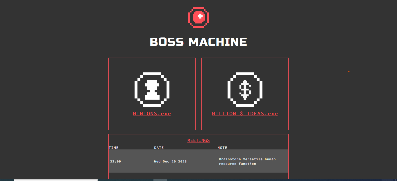 boss machine